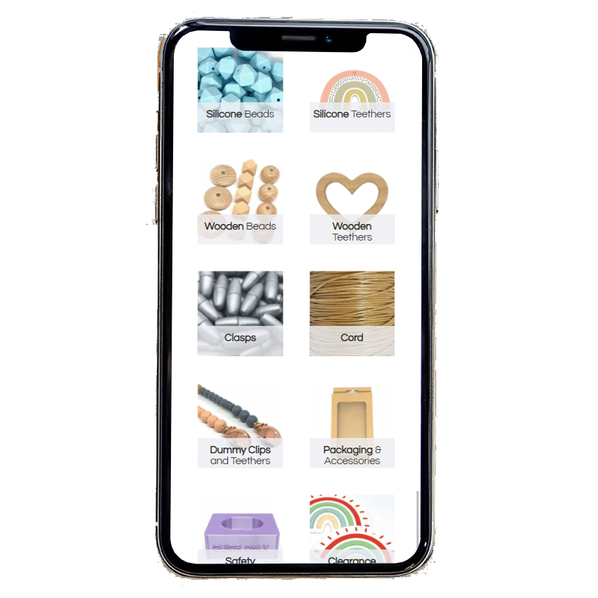 The Teething Store Mobile Mockup
