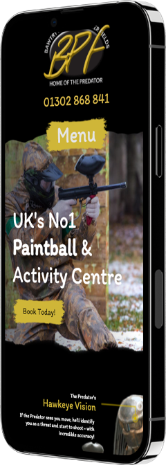 Bawtry Paintball Mobile view