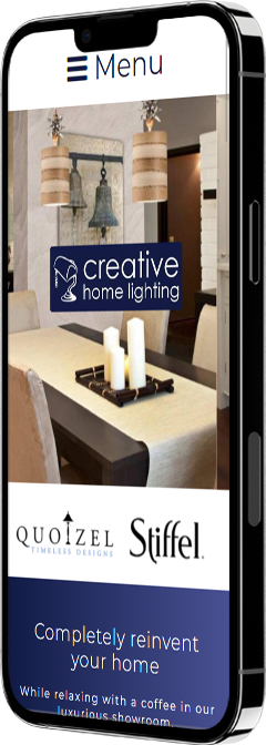Creative Home Lighting mobile view