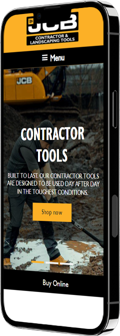 JCB Contractor Tools mobile view
