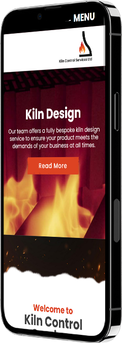 Kiln Control Services mobile view