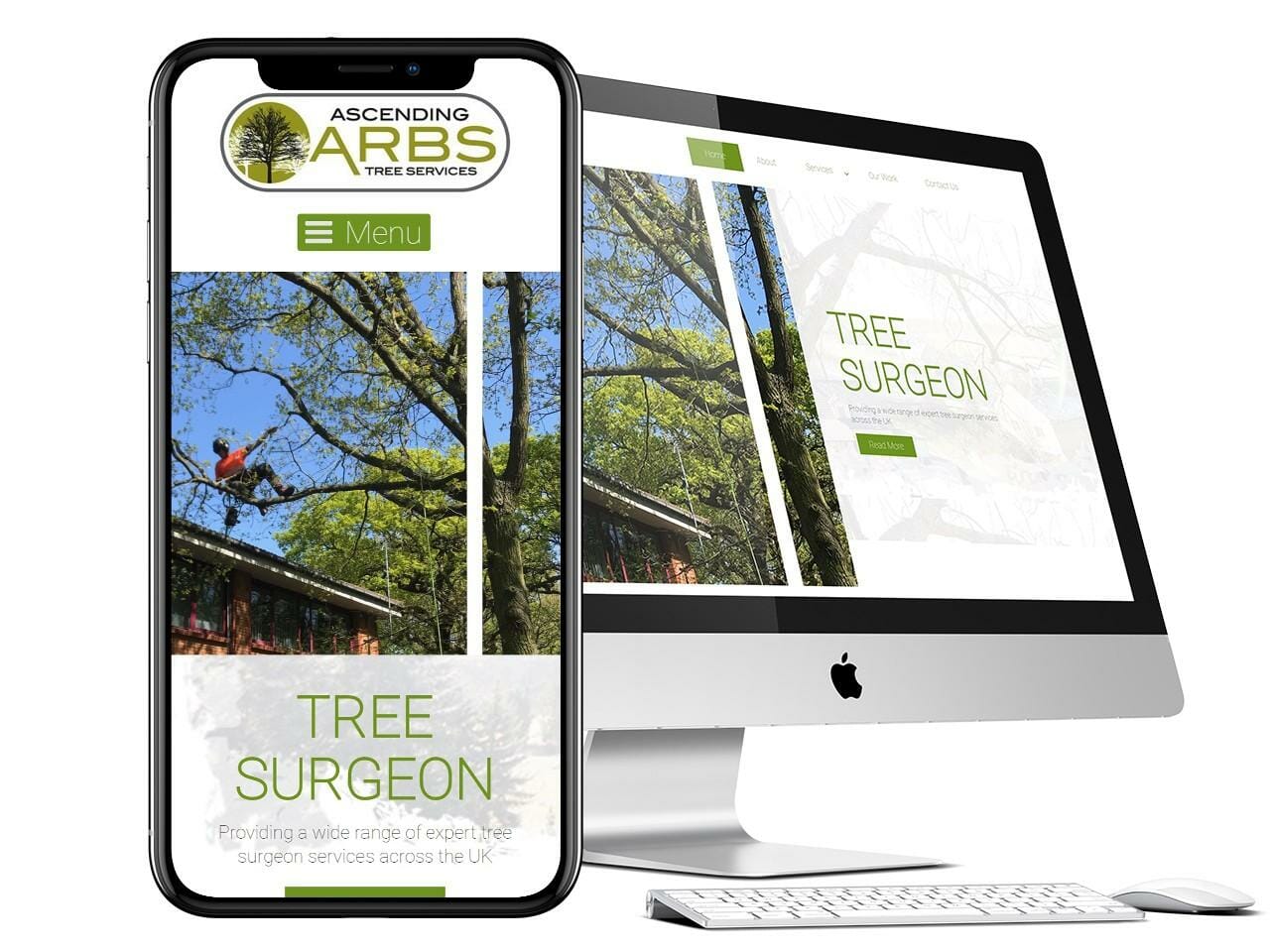 Professional website project for commercial tree surgeons