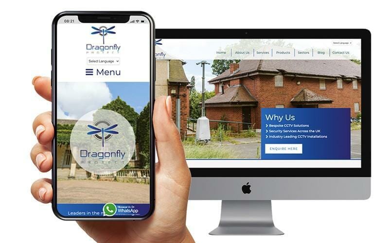 Modern web design and expert SEO for Dragonfly Protect